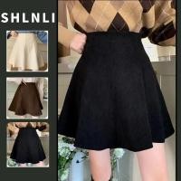 ราคา ส 4เอ็กแอล พลัสขนาดผู้หญิงผ้าลูกฟูกมินิกระโปรงทรงเอสําหรับฤดูใบไม้ผลิฤดูร้อนย้อนยุคเรียบง่ายเอวสูงชุดซับ (24243717633)