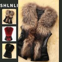 ราคา สไตล์เกาหลีสีทึบหนัง PU Splicing Plush Collar เสื้อกั๊กสั้นฤดูใบไม้ร่วงและฤดูหนาวผู้หญิง Slim Fit อเนกประสงค์เสื้อแขนกุด (40912253320)