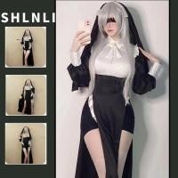 ราคา ฮาโลวีนผู้หญิงแม่ชีคอสเพลย์เครื่องแต่งกายเซ็กซี่ข้ามแต่งตัวเครื่องแต่งกาย (24886366595)