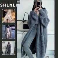 ราคา ฤดูใบไม้ร่วงฤดูหนาวผู้หญิงเสื้อกันหนาวยาวเสื้อสเวตเตอร์ถักเกาหลีหลวมและขี้เกียจสไตล์อเนกประสงค์แขนยาวถักเสื้อกันหนาว (43718457298)