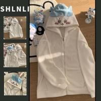 ราคา แจ็คเก็ตย้อนยุคสำหรับผู้หญิง แบบมีซิปและแขนยาว พร้อมหมวกสไตล์อะนิเมะ (50100157338)