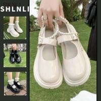 ราคา รองเท้า Mary Jane หนังหรูหราส้นแบนสีดำ เหมาะสมใส่ในฤดูใบไม้ผลิและใบไม้ร่วง (46650505213)