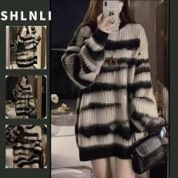 ราคา เสื้อกันหนาวถักลายม้าลายสไตล์ญี่ปุ่นย้อนยุค สำหรับผู้หญิง แขนยาว ทรงหลวม สไตล์คล่องตัว เหมาะสมกับฤดูหนาว (44210583327)