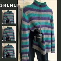 ราคา เสื้อกันหนาวสไตล์เกาหลีแขนยาว ลายถักบางๆ สำหรับฤดูหนาว (42967052815)