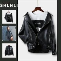 ราคา ฤดูใบไม้ผลิและฤดูใบไม้ร่วงเสื้อหนังสั้นหลวมของผู้หญิงเกาหลีแบบสบาย ๆ เสื้อแจ็คเก็ตหนังอเนกประสงค์ (42417985958)