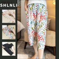 ราคา กางเกงนอนสำหรับฤดูร้อน สไตล์หลวม มีกระเป๋า ใส่สบาย (42367395411)