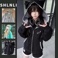 ราคา เสื้อสเวตเตอร์แขนยาวมีฮู้ดและซิปสำหรับผู้หญิง ออกแบบมาพร้อมหูแมวน่ารัก เหมาะสำหรับฤดูหนาว (42360776228)