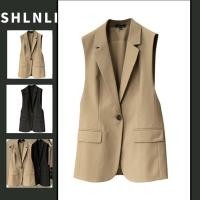 ราคา เสื้อกั๊กสไตล์เกาหลีสีดำสำหรับฤดูใบไม้ร่วง สวมใส่ง่ายและหลากหลายโอกาส (42110650593)