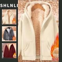 ราคา เสื้อฮู้ดผู้ชาย ทรงหลวม แขนยาว มีขนแกะให้ความอบอุ่น เหมาะสำหรับฤดูใบไม้ร่วงและฤดูหนาว (41909871358)