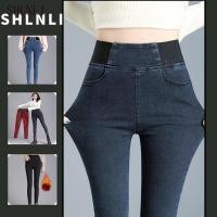 ราคา ขนแกะ กางเกงยีนส์ยางยืดเอวสูงฤดูใบไม้ร่วงและฤดูหนาวกางเกงขายาวอเนกประสงค์ยืดหยุ่นบางสําหรับผู้หญิง (41918648041)