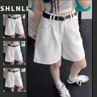 ราคา กางเกงยีนส์ขาสั้นทรงตรงเอวสูง สไตล์เกาหลี สีทึบ เหมาะสำหรับฤดูร้อน (41661106870)