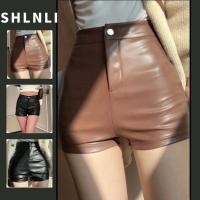 ราคา กางเกงขาสั้นหนังลําลองสําหรับผู้หญิงสําหรับฤดูใบไม้ร่วงและฤดูหนาวกางเกงสั้นเอวสูงกระชับสัดส่วนสไตล์เกาหลี (41610328440)