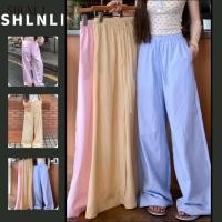 ราคา กางเกงขากว้างสไตล์เกาหลีสีฟ้า สำหรับฤดูร้อน สวมใส่ง่าย (41418614339)