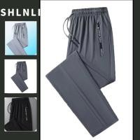 ราคา กางเกงผู้ชายไซส์ใหญ่ material ผ้าไหมน้ำแข็งแห้งเร็ว สำหรับฤดูร้อน มีซิปรองรับและกระเป๋า (40460418327)