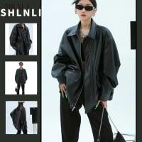 ราคา ญี่ปุ่นย้อนยุคลําลองอเนกประสงค์แจ็คเก็ตหนังผู้หญิงฤดูใบไม้ผลิและฤดูใบไม้ร่วงรถจักรยานยนต์หลวมเสื้อซิป (40275622462)