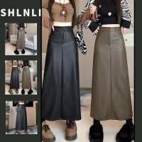 ราคา ชุดเดรสยาวอเมริกันสไตล์ สำหรับฤดูใบไม้ร่วงและหนาว กระโปรงเอวสูงแบบวินเทจสีทึบ (29442373818)