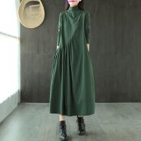 ราคา ชุดเดรสแม็กซี่ยาว แขนยาว คอกลม ทรงหลวม ทรงเอ แฟชั่นฤดูใบไม้ร่วง สําหรับสตรี ไซซ์ 4XL 084 (44017778411)