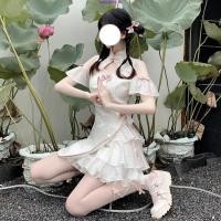 ราคา ชุดเดรสกี่เพ้า กระโปรงทรงเอ สไตล์จีน แฟชั่นฤดูร้อน แบบใหม่ (43217791592)