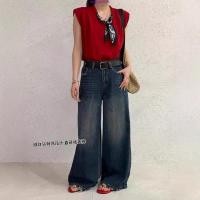 ราคา NV012 Merci jeans กางเกงยีนส์ขากระบอกกลาง (42619215071)