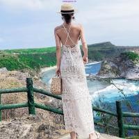 ราคา ชุดเดรสกระโปรงยาวเซ็กซี่ แต่งลูกไม้ สีขาว สไตล์เกาหลี สําหรับสตรี (44369215384)