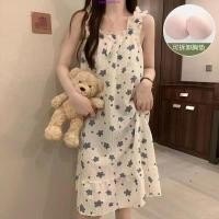 ราคา 98 1ชุดนอนกระโปรงลายใหม่ ผ้านิ่ม มีฟองน้ำ พร้อมส่งที่ไทย (42769216009)