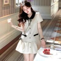 ราคา S 4XL มินิเดรส ดีเทลเเต่งโบว์ ใส่เดท โทนสีพื้นมินิมอล เดรสสาวอวบ ดีไซส์พรางหุ่น สำหรับสาวพลัสไซซ์ (43969209024)