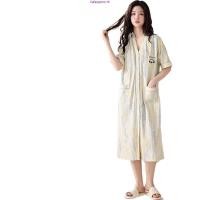 ราคา ญี่ปุ่นกิโมโนชุดราตรีเบาะชุดราตรีผ้าฝ้ายแท้ชุดนอนผู้หญิงฤดูร้อนแขนสั้นชุดนอนชุดนอนผู้หญิงสวมใส่เสื้อคลุม (54701103919)