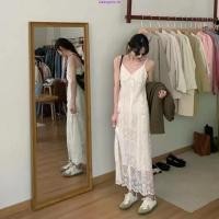 ราคา Sa Selena Dress 2s แม็กซี่เดรสลูกไม้สีขาว (41517778704)