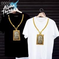 ราคา จัดส่งตลอด 24 ชั่วโมง COTTON 100 เสื้อยืดสกรีนลาย สร้อยพระ 1 องค์ เสื้อยืดผ้า MICRO POLYESTER (42854495143)