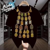 ราคา จัดส่งตลอด 24 ชั่วโมง Alpha Threads เสื้อยืดสกรีนลาย สร้อยพระ สินค้าพร้อมส่ง มีปลายทาง cotton 100 (41654500283)