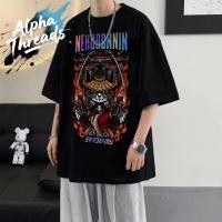 ราคา จัดส่งตลอด 24 ชั่วโมง เสื้อยืดผู้ชายเท่ๆ เสื้อคอกลม แขนสั้น สกรีนลายอนิเมะสุดเท่ oversize เสื้อยืดสตรีทแฟชั่นชายสุดฮิต (42564318600)