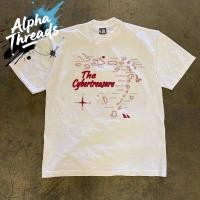 ราคา จัดส่งตลอด 24 ชั่วโมง เสื้อยืดสั้นคลุมคลาดเคลื่อน สไตล์คู่รัก หญิง ชาย พิมพ์อักขระจุดทิศ COTTON 100 (43852510976)