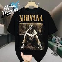 ราคา จัดส่งตลอด 24 ชั่วโมง สกรีนลายวงดนตรีสุดเท่ เสื้อวงสตรีทแฟชั่นวินเทจ nirvana โอเวอร์ไซส์ (40752309420)