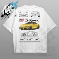 ราคา จัดส่งตลอด 24 ชั่วโมง cotton ยินดีต้อนรับ a เสื้อยืด พิมพ์ลายรถยนต์ และ Clo Regular Fit สีขาว Toyota GR Supra MK5 (26390267775)
