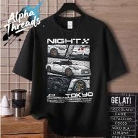 ราคา จัดส่งตลอด 24 ชั่วโมง oversize ลาย NIGHT CART เสื้อยืดชาย สกรีนลาย สวมใส่สบาย ไม่หดตัว แฟชั่น เสื้อเท่ๆ cotton (43465476023)