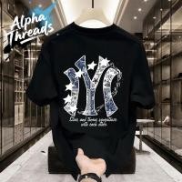 ราคา จัดส่งตลอด 24 ชั่วโมง เสื้อยืด oversize พิมพ์ลาย สไตล์อเมริกันวินเทจ คอกลม cotton 100 ส่งจากไทย (42422766329)
