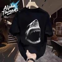 ราคา จัดส่งตลอด 24 ชั่วโมง เสื้อยืดลําลอง แขนสั้น พิมพ์ลายหัวฉลาม สไตล์สตรีท แฟชั่นสําหรับผู้ชาย และผู้หญิง (28733226186)
