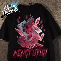 ราคา จัดส่งตลอด 24 ชั่วโมง เสื้อยืดแขนครึ่งพิมพ์ลายไพ่แพ็กเกอร์สีชมพู แบรนด์ฟешันอินเทรนด์สตรีต สำหรับผู้ชาย (41314802922)