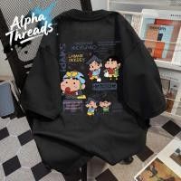 ราคา จัดส่งตลอด 24 ชั่วโมง ส่งจากไทย เสื้อยืดคอกลม พิมพ์ลาย เหมาะสำหรับทั้งชายและหญิง เหมาะกับวัยรุ่น เครยอนชินจัง (57300583519)