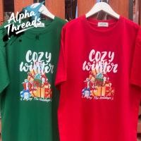 ราคา Merry Christmas Happy New Year Merry christmas cozy winter เสื้อยืดOversize พร้อมส่ง S 5XL (51150972063)