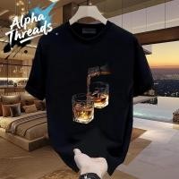 ราคา จัดส่งตลอด 24 ชั่วโมง เสื้อยืดคอกลม แขนสั้น เสื้อผู้ชาย oversize t shirt เสื้อเมกา สตรีทแฟชั่น พิมพ์ลายเท่ๆ (44263586413)