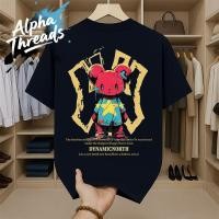 ราคา จัดส่งตลอด 24 ชั่วโมง oversize คอกลม แขนสั้น สกรีนลายแฟชั่นหมีสุดฮิต เสื้อยืดสตรีทแฟชั่นผชเท่ๆ เสื้อยืดผู้ชายคนอ้วน (44158811636)