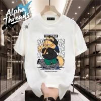 ราคา จัดส่งตลอด 24 ชั่วโมง Garfield พิมพ์ลายเสื้อยืดผู้ชาย สตรีทแฟชั่น วินเทจ เสื้อยืดคอกลม (43560698855)