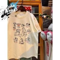 ราคา จัดส่งตลอด 24 ชั่วโมง เสื้อยืดแขนสั้น Oversize CMDXY0454 ผู้ชาย ผู้หญิง ลายทาง ตัวอักษร หลวม ลายสกรีน ฤดูร้อน (43058846015)