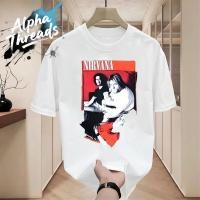 ราคา จัดส่งตลอด 24 ชั่วโมง เสื้อยึด คอกลมแขนสั้น oversize t shirt สีขาว สีดำ เสื้อวง เสื้อเท่ๆ สตรีทแฟชั่น สกรีนลาย (42611583529)