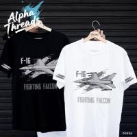ราคา จัดส่งตลอด 24 ชั่วโมง เสื้อยืดสกรีนลาย F 16 FIGHTING FALCON เสื้อยืดผ้า (42461579583)