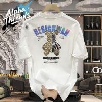 ราคา จัดส่งตลอด 24 ชั่วโมง เสื้อยืดคอกลม แขนสั้น OVERSIZE t shirt พิมพ์ลายหมีเท่ๆ เสื้อยืดสตรีทแฟชั่นเท่ๆ ผู้ชาย เสื้อเมกา (42408712089)