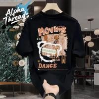 ราคา จัดส่งตลอด 24 ชั่วโมง Alpha Threads พร้อมส่ง เสื้อยืด oversize unisex สไตล์เกาหลี ไม่แตกเมื่อซัก Moving DANCE (42010002856)