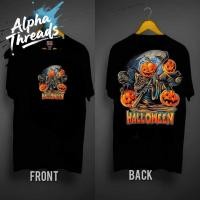 ราคา จัดส่งตลอด 24 ชั่วโมง Alpha Threads วันฮาโลวีน ทำเก่า ผ้าฟอกเฟดนุ่มไร้ตะเข็บข้าง สกรีน หน้าหลัง ฟอกเฟดT43 (41966010837)