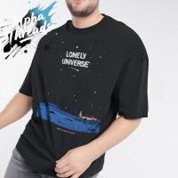 ราคา จัดส่งตลอด 24 ชั่วโมง Alpha Threads Just Say Bad เสื้อยืดคนอ้วน เสื้อคนอ้วน (41912765943)